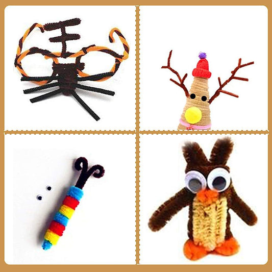 8mm Pipe Cleaner Plain 100pcs (Dark Brown)